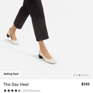 Everlane Day Heel in Bone 7